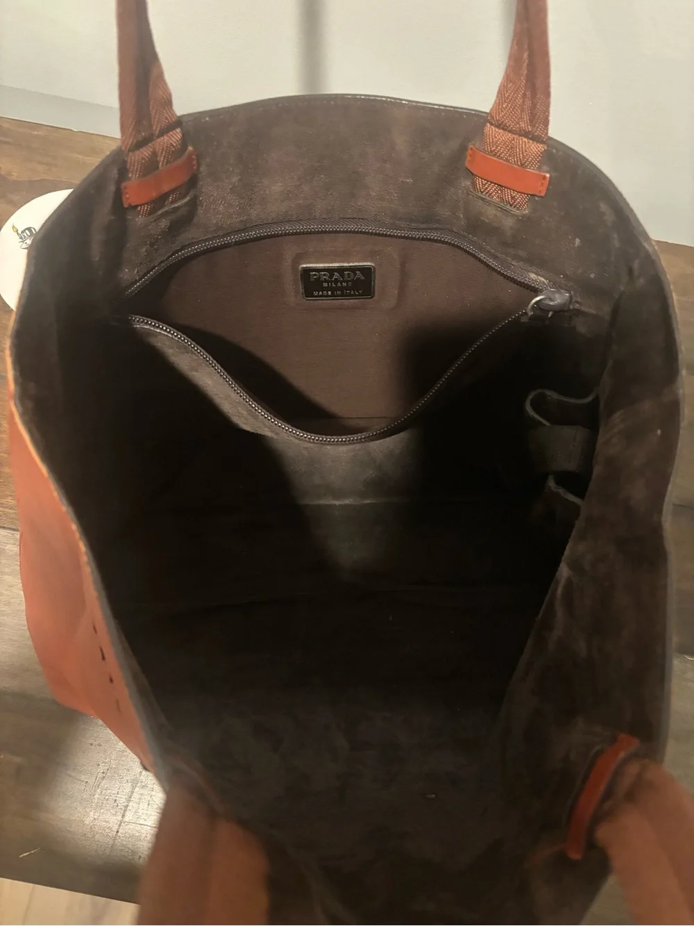 Prada smooth leather